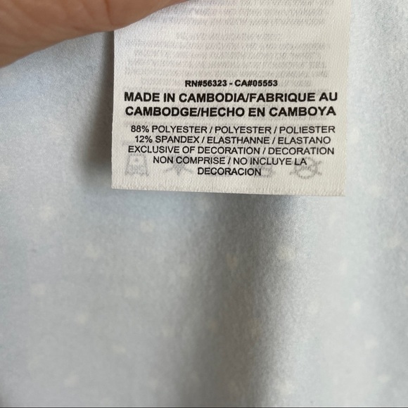 Nike Pro Dry Fit Blue/White Running Jacket 1/2 Zip Polka Dot Pullover Size M - Picture 14 of 15